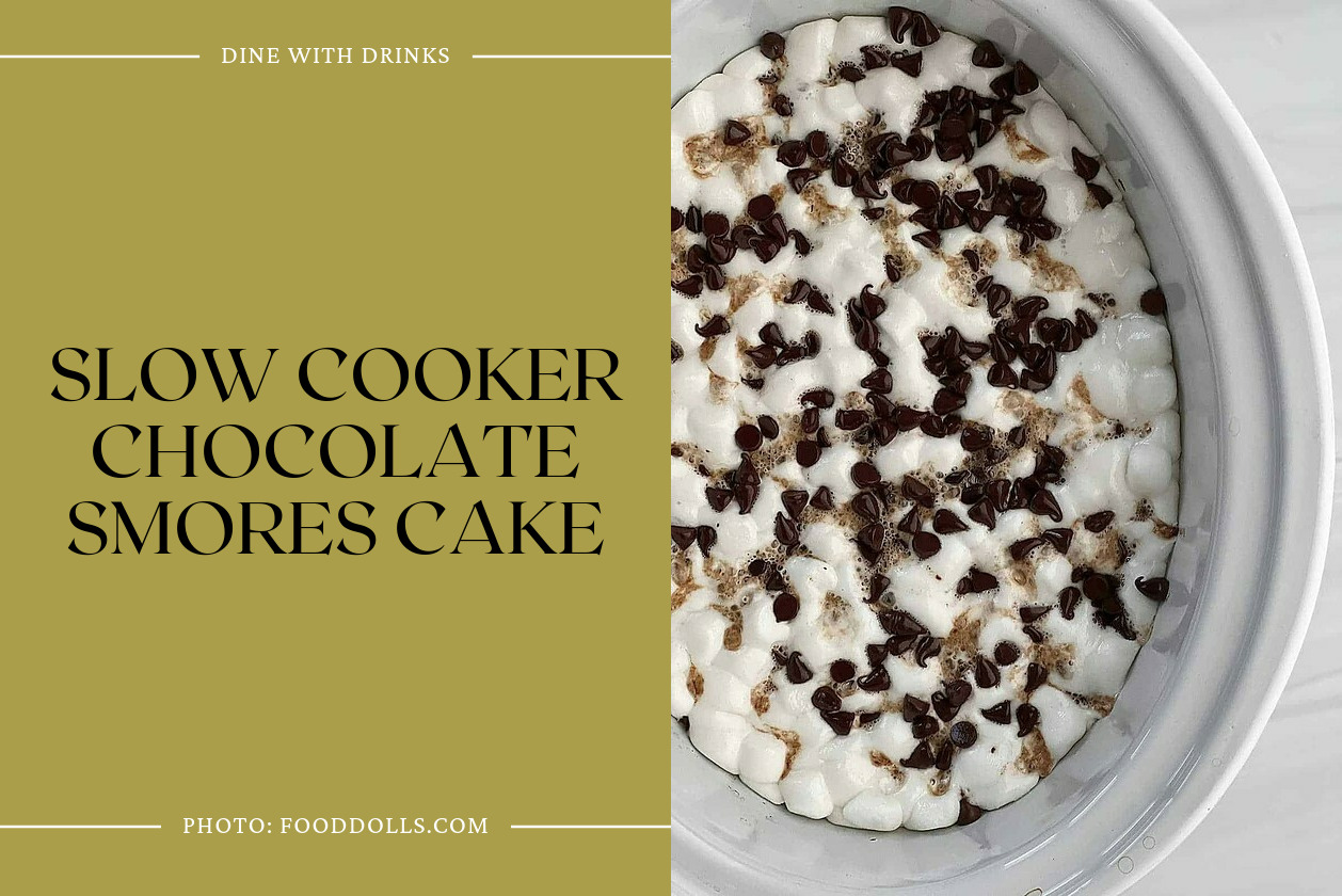 Slow Cooker Chocolate Smores Cake