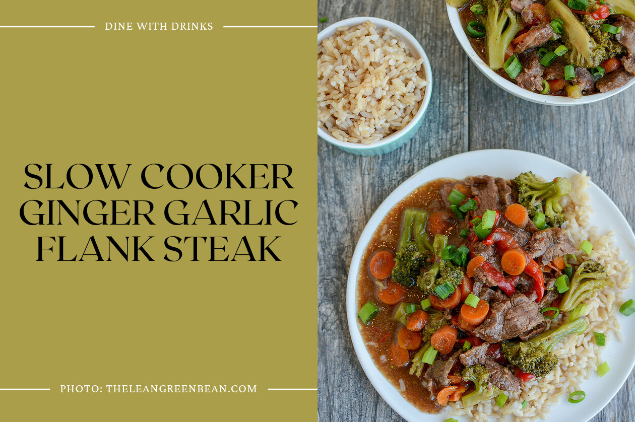 Slow Cooker Ginger Garlic Flank Steak