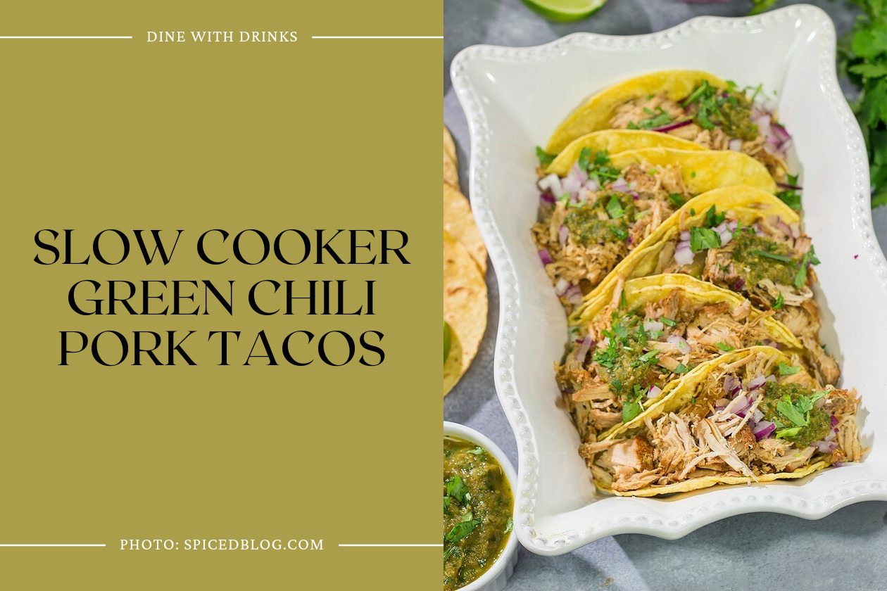 Slow Cooker Green Chili Pork Tacos