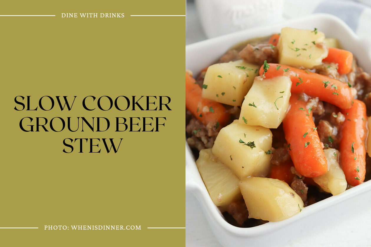 Slow Cooker Ground Beef Stew