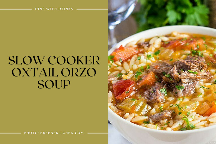 Slow Cooker Oxtail Orzo Soup