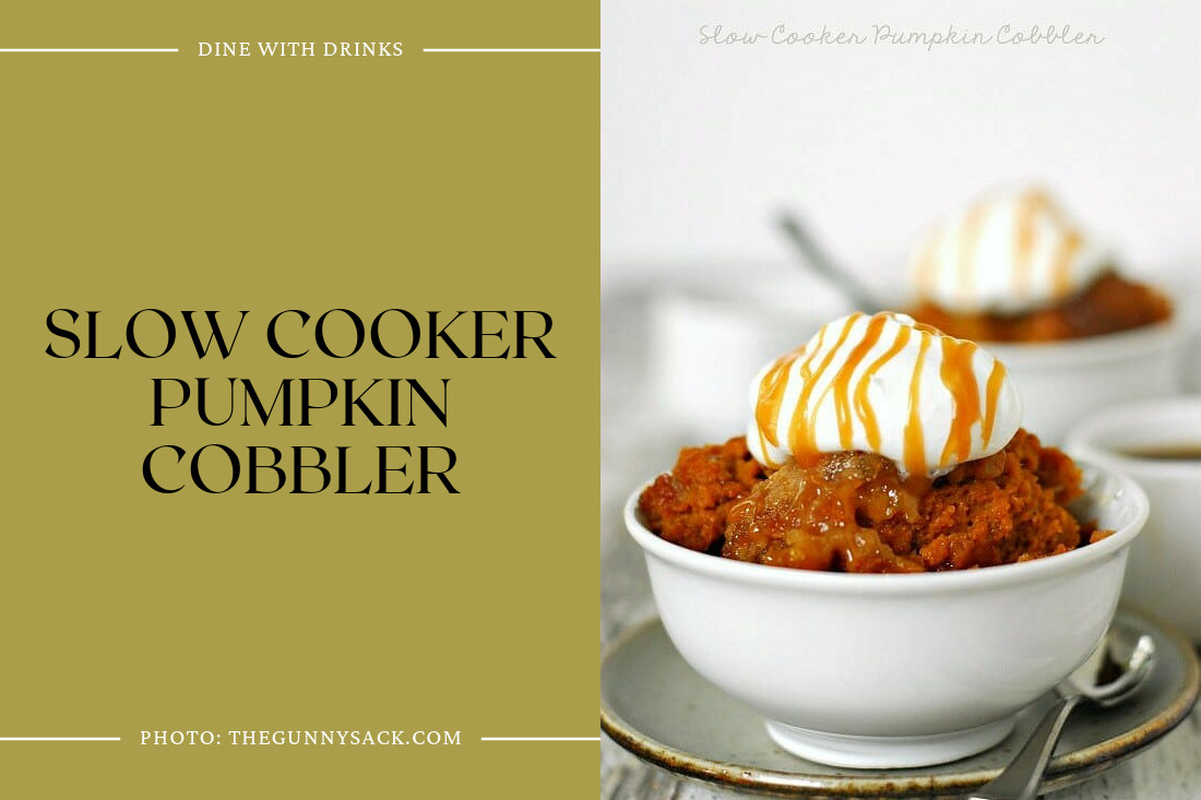 Slow Cooker Pumpkin Cobbler