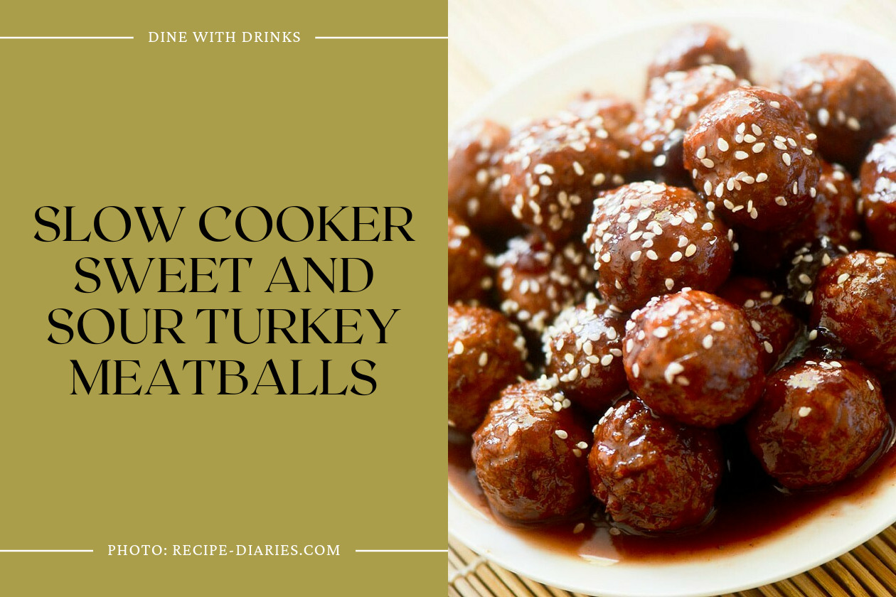 Slow Cooker Sweet And Sour Turkey Meatballs