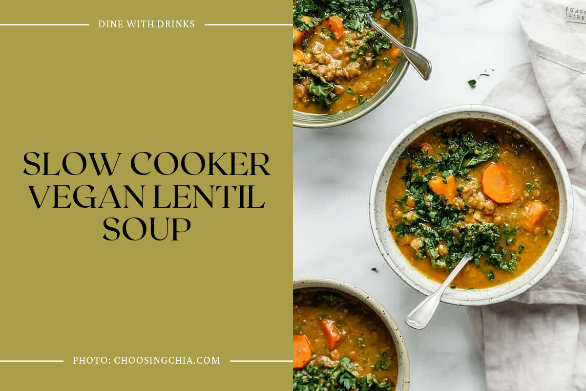 Slow Cooker Vegan Lentil Soup