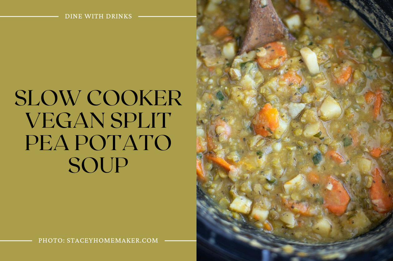 Slow Cooker Vegan Split Pea Potato Soup