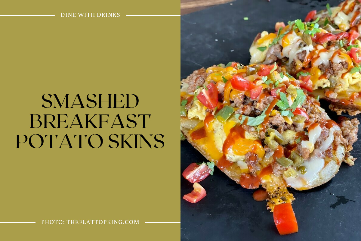 Smashed Breakfast Potato Skins