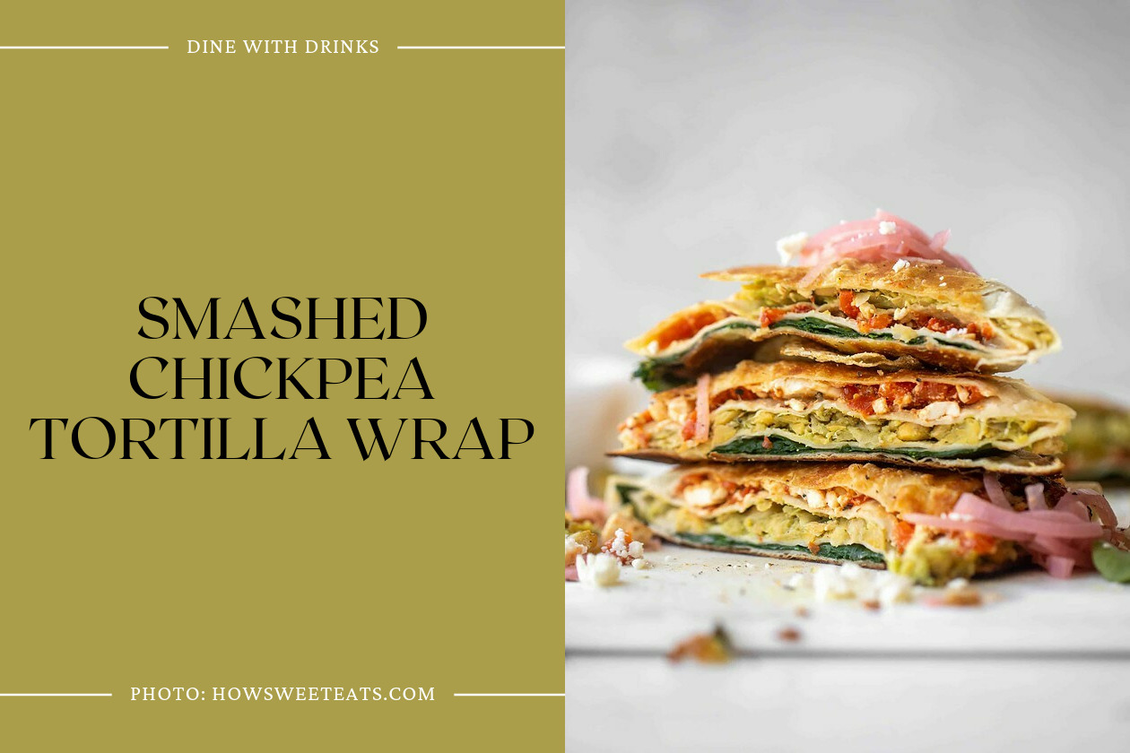 Smashed Chickpea Tortilla Wrap