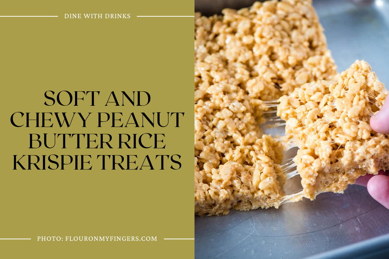 Soft And Chewy Peanut Butter Rice Krispie Treats