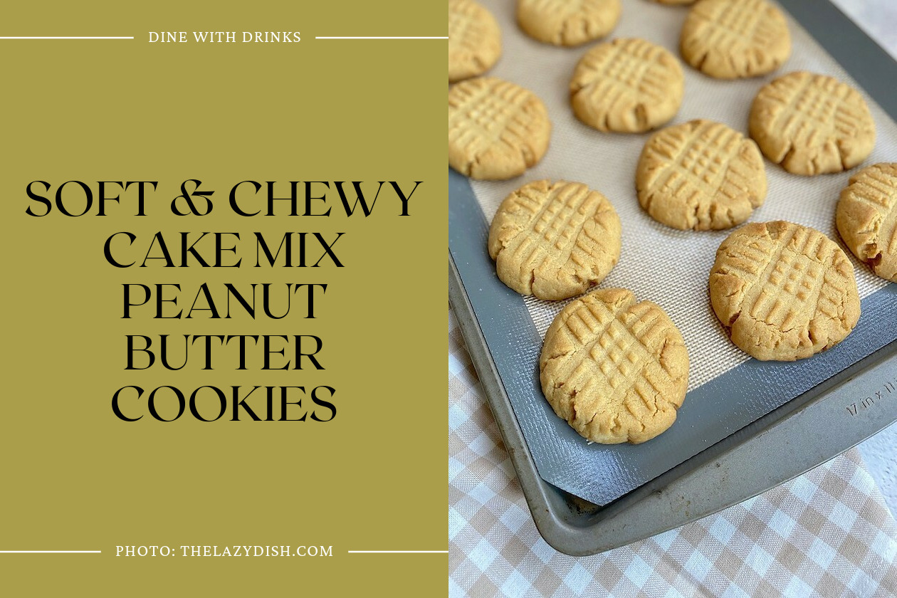Soft & Chewy Cake Mix Peanut Butter Cookies