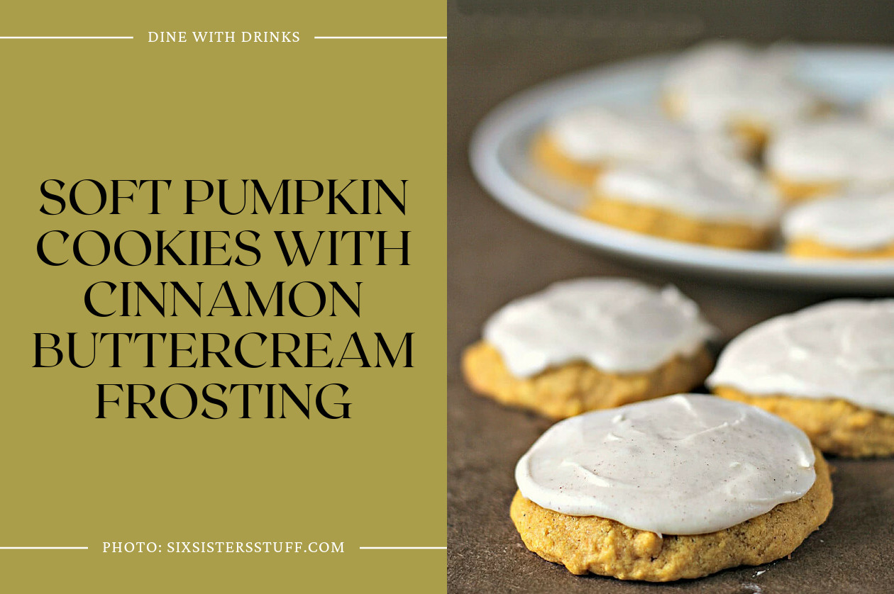 Soft Pumpkin Cookies With Cinnamon Buttercream Frosting