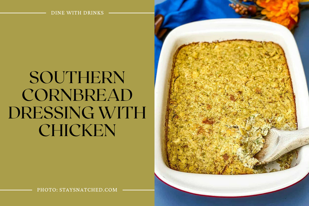 Southern Cornbread Dressing With Chicken