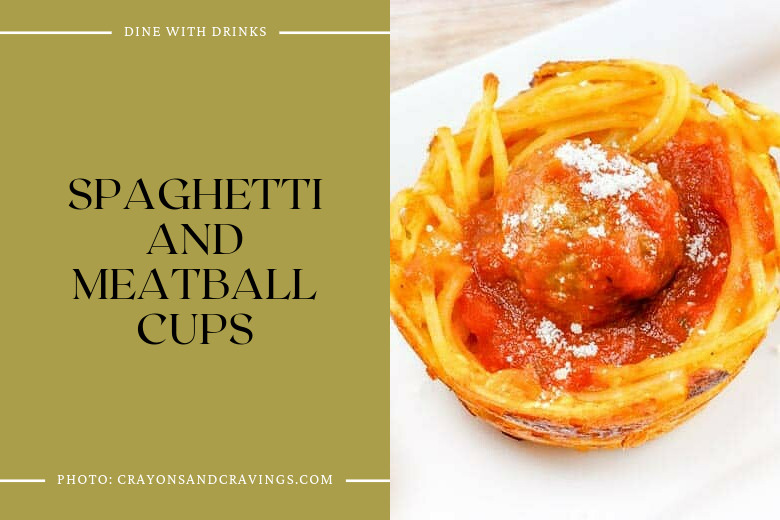 Spaghetti And Meatball Cups