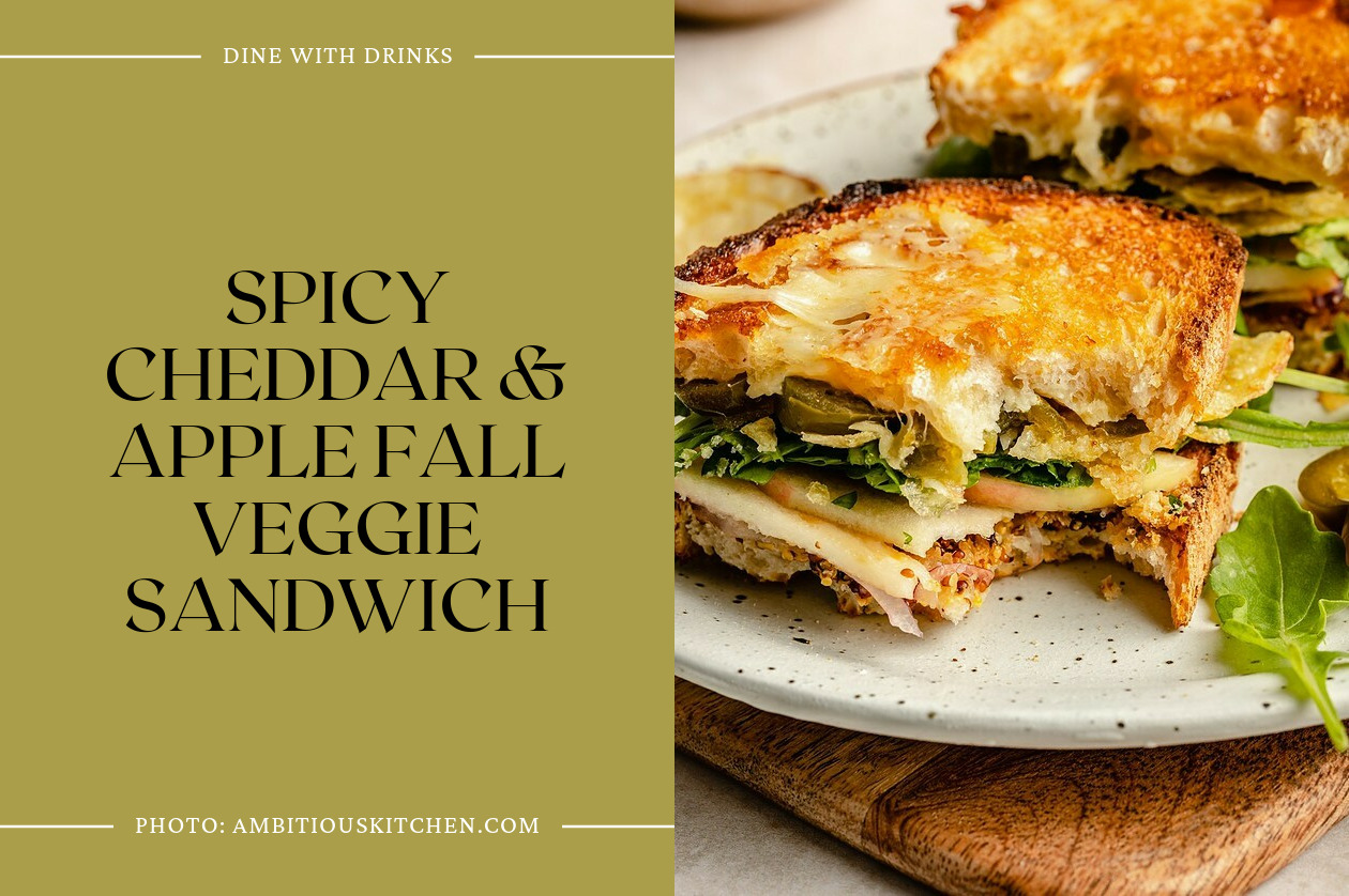 Spicy Cheddar & Apple Fall Veggie Sandwich
