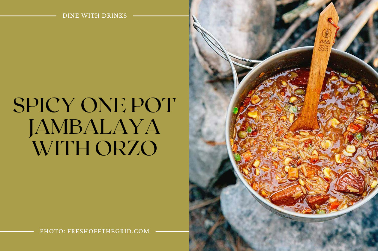 Spicy One Pot Jambalaya With Orzo