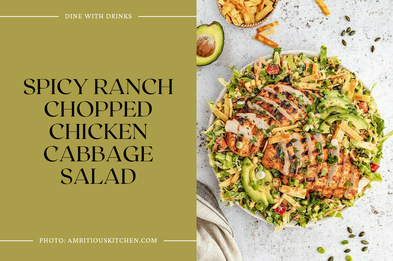 Spicy Ranch Chopped Chicken Cabbage Salad