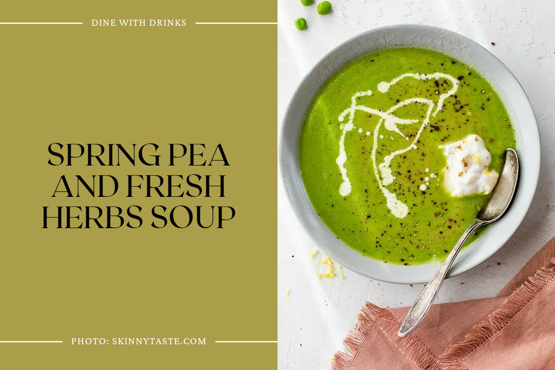 Spring Pea And Fresh Herbs Soup