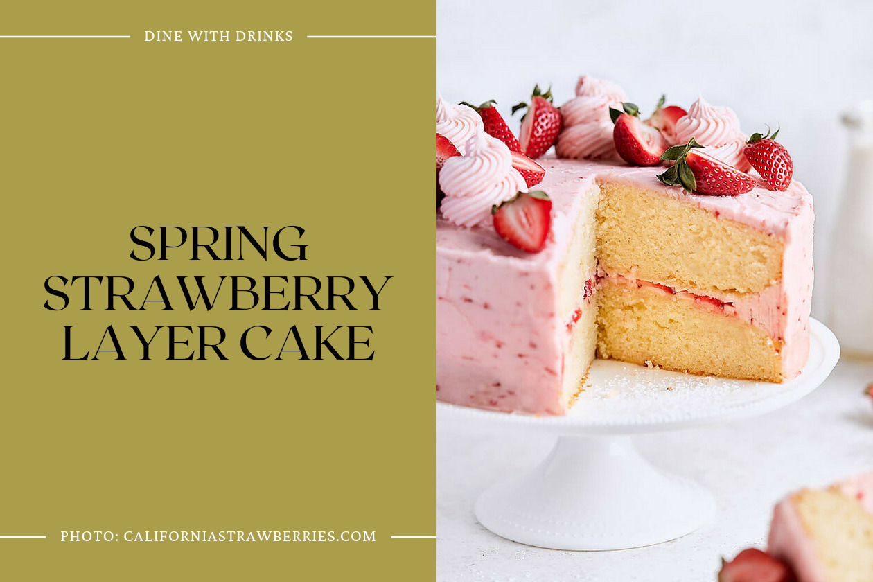 Spring Strawberry Layer Cake