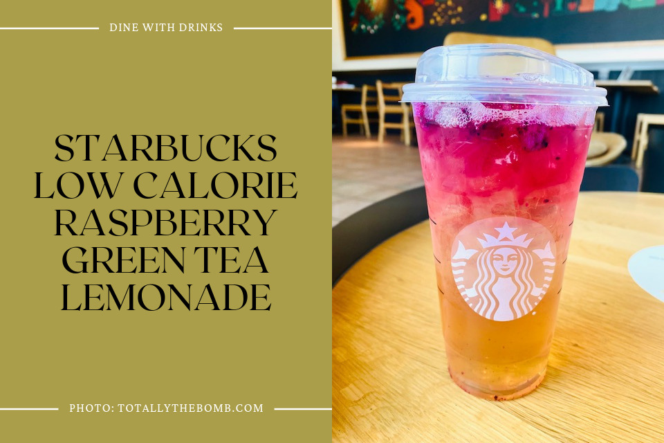Starbucks Low Calorie Raspberry Green Tea Lemonade