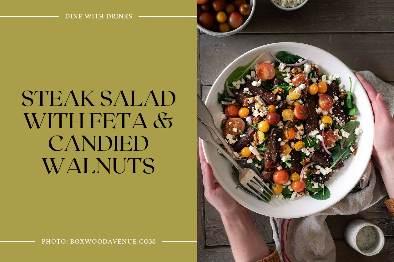 Steak Salad With Feta & Candied Walnuts