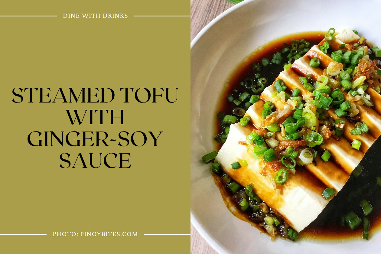 Steamed Tofu With Ginger-Soy Sauce