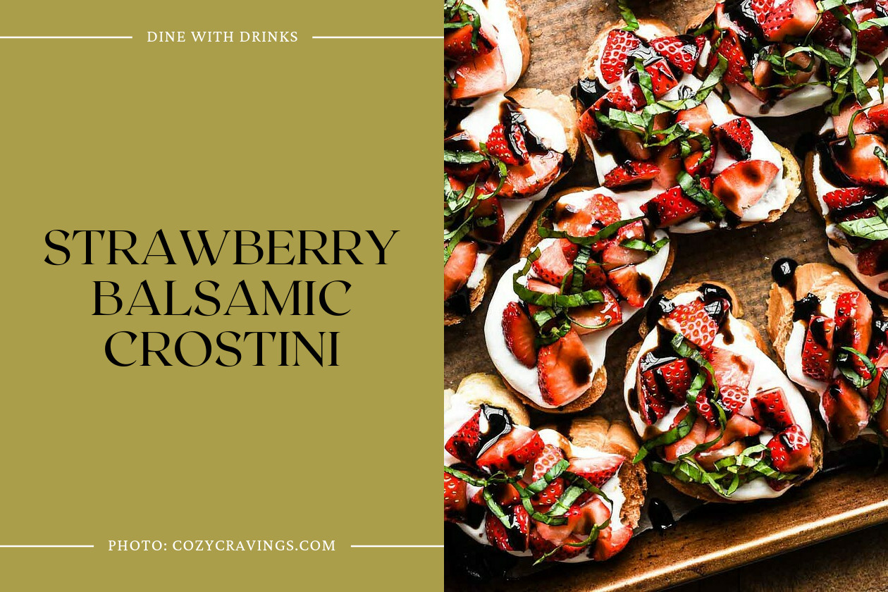 Strawberry Balsamic Crostini