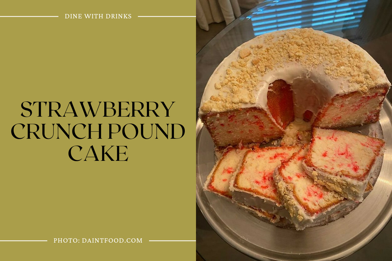 Strawberry Crunch Pound Cake