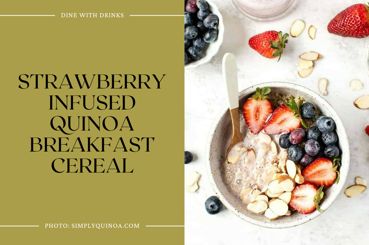 Strawberry Infused Quinoa Breakfast Cereal