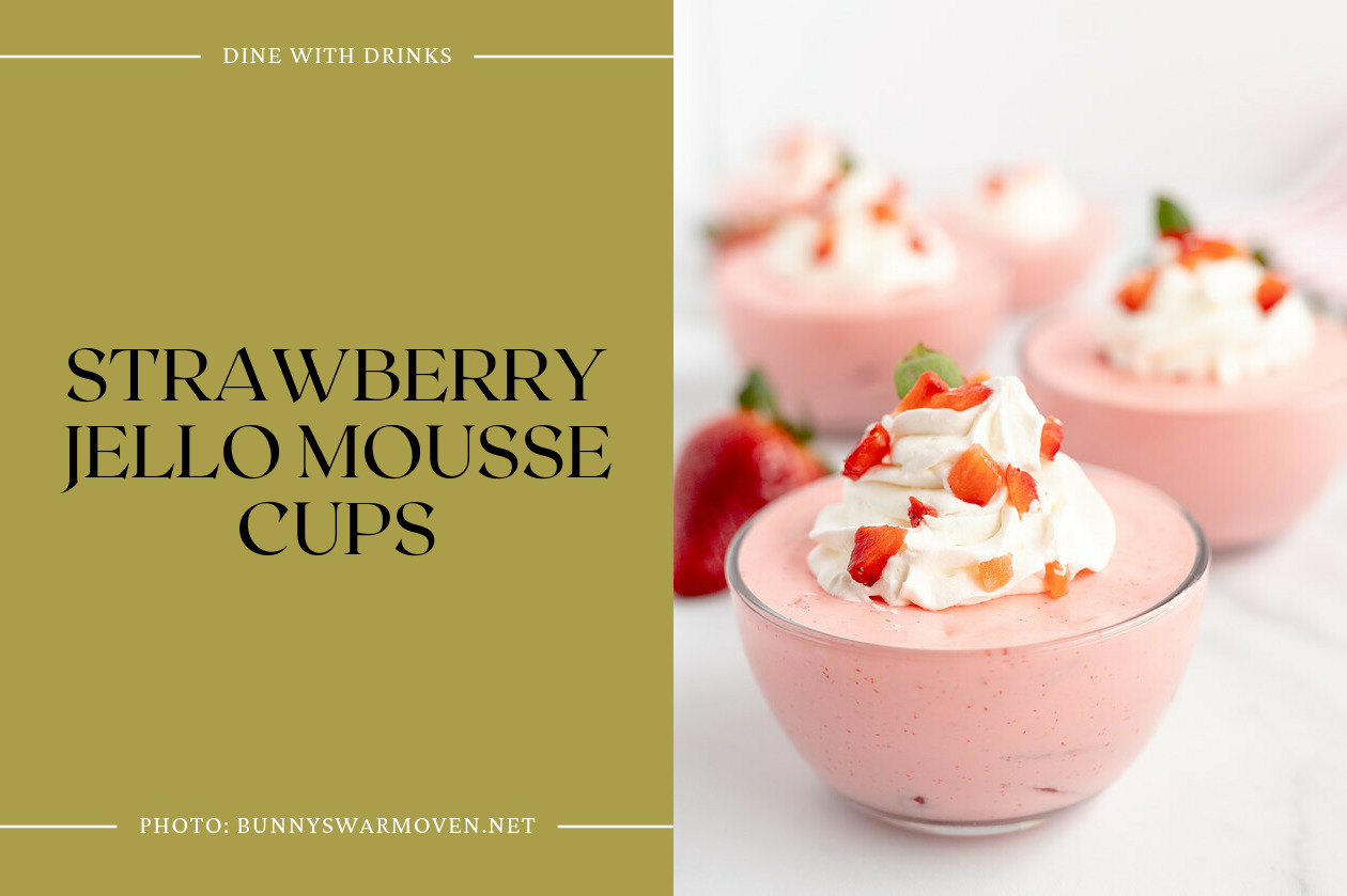 Strawberry Jello Mousse Cups
