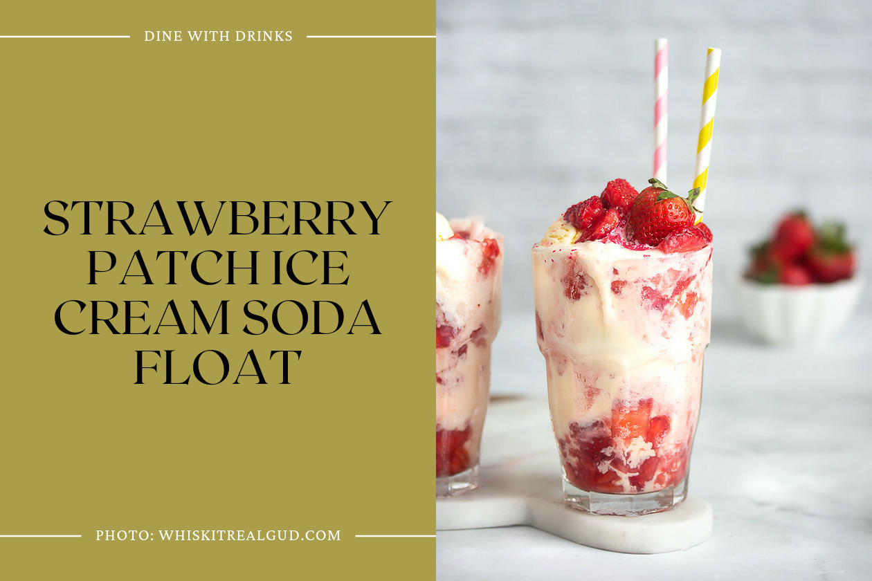 Strawberry Patch Ice Cream Soda Float