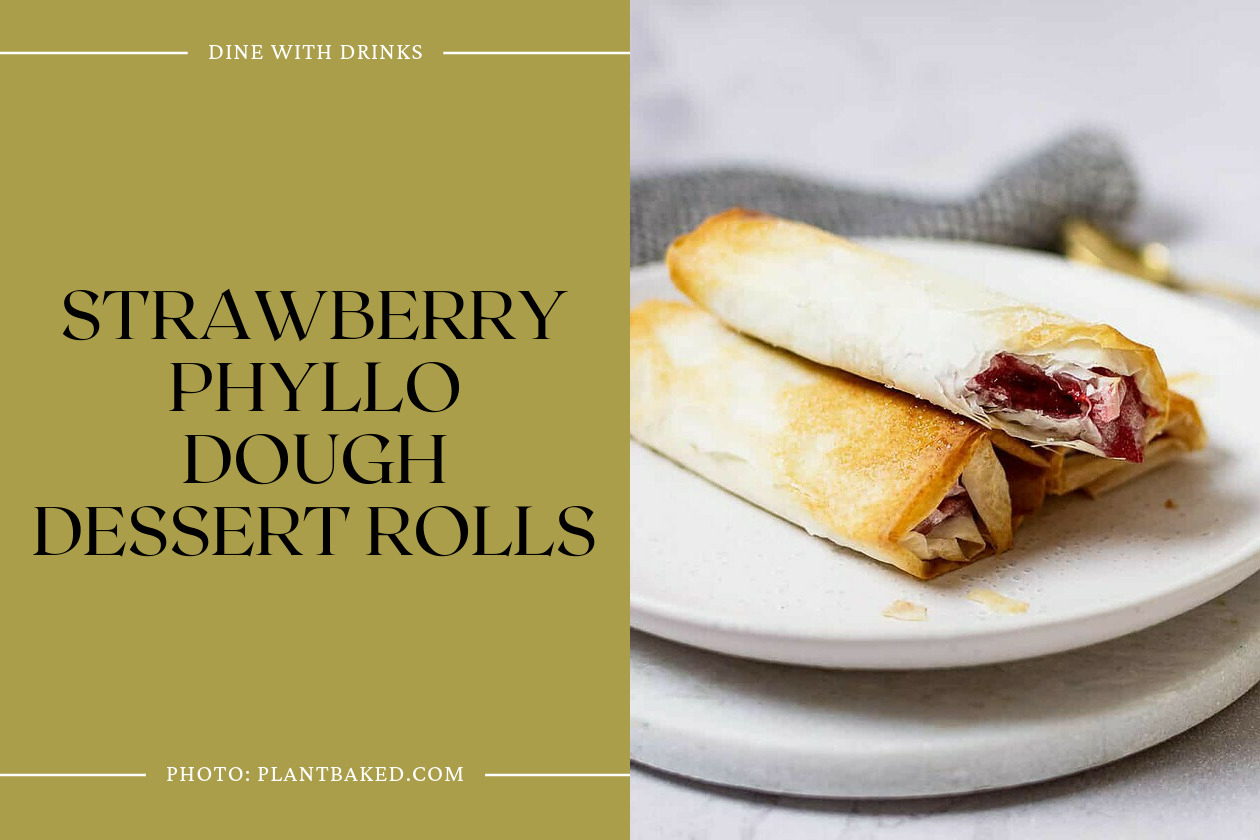Strawberry Phyllo Dough Dessert Rolls
