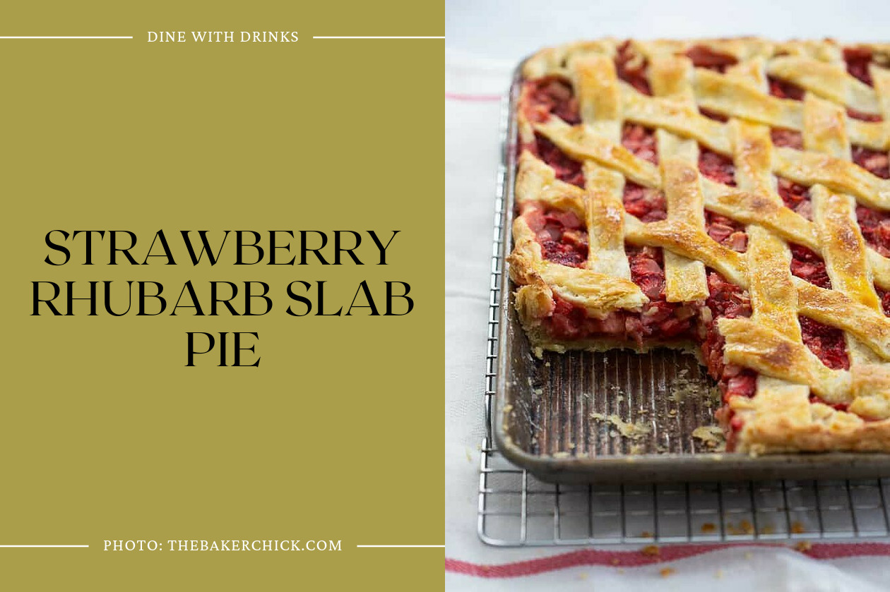 Strawberry Rhubarb Slab Pie