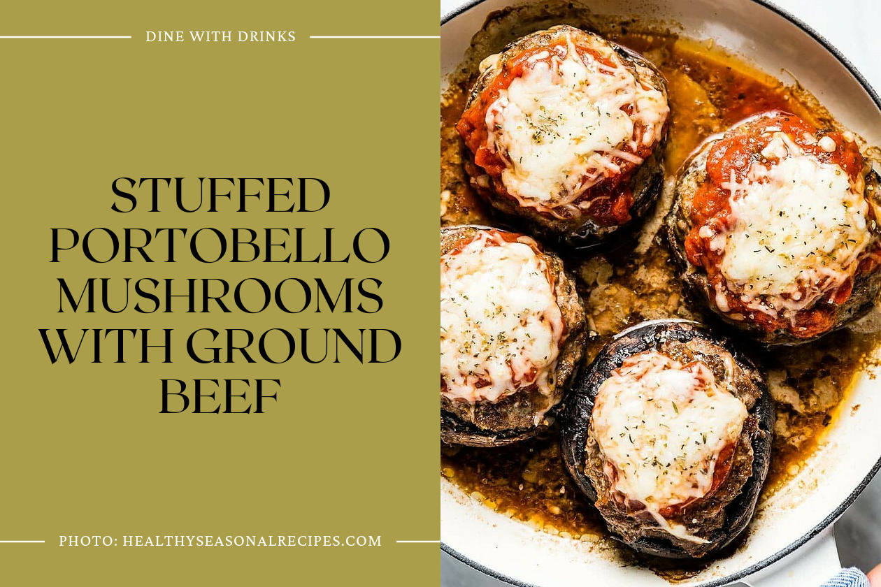 Stuffed Portobello Mushrooms With Ground Beef