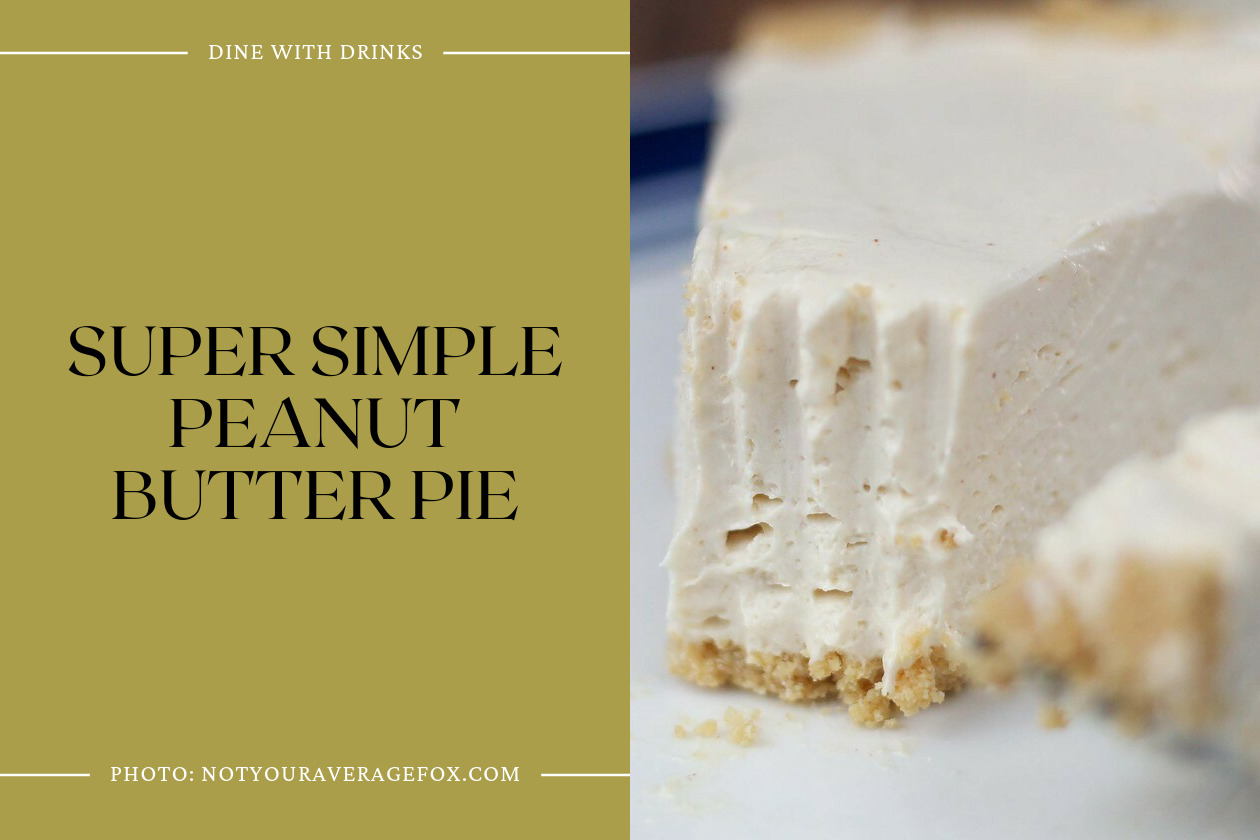 Super Simple Peanut Butter Pie