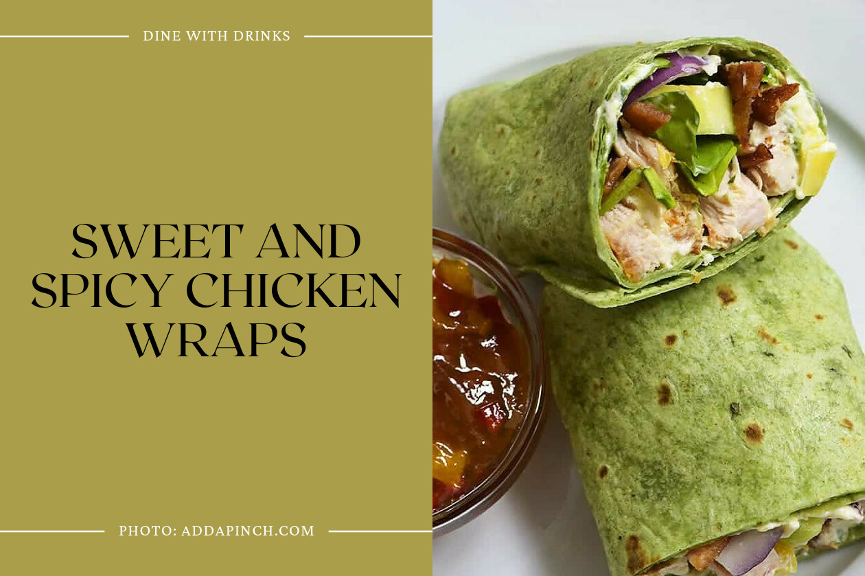 Sweet And Spicy Chicken Wraps