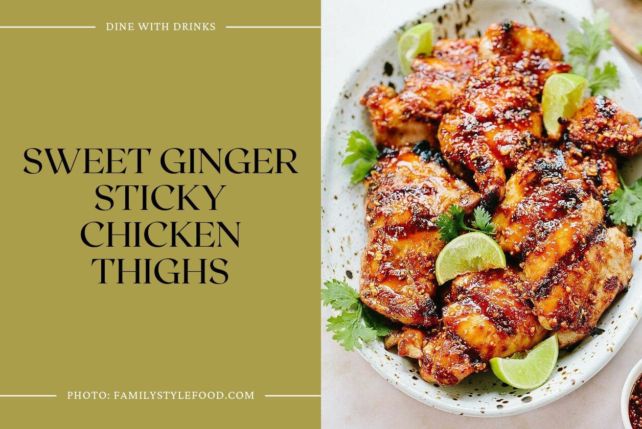 Sweet Ginger Sticky Chicken Thighs