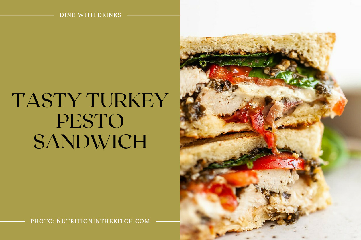 Tasty Turkey Pesto Sandwich
