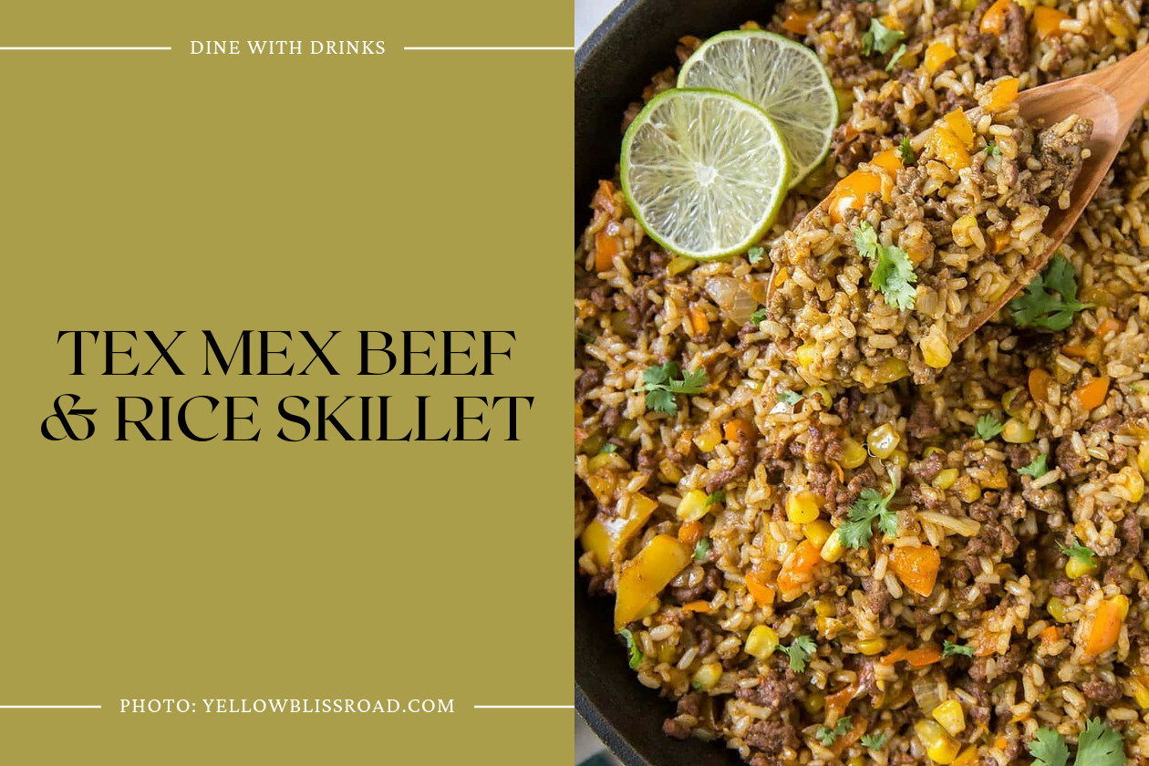 Tex Mex Beef & Rice Skillet