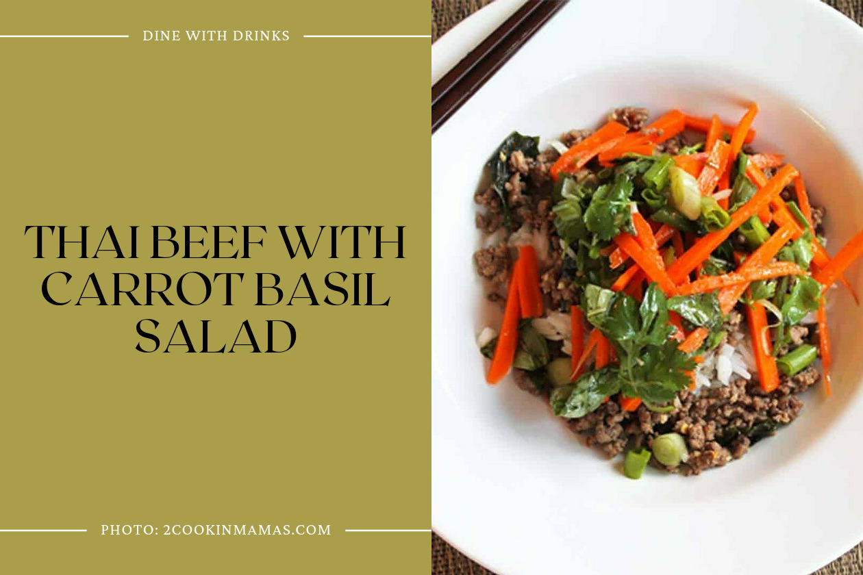 Thai Beef With Carrot Basil Salad