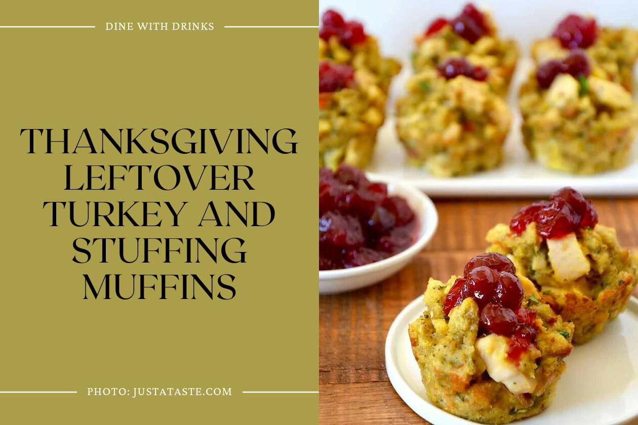 Thanksgiving Leftover Turkey And Stuffing Muffins