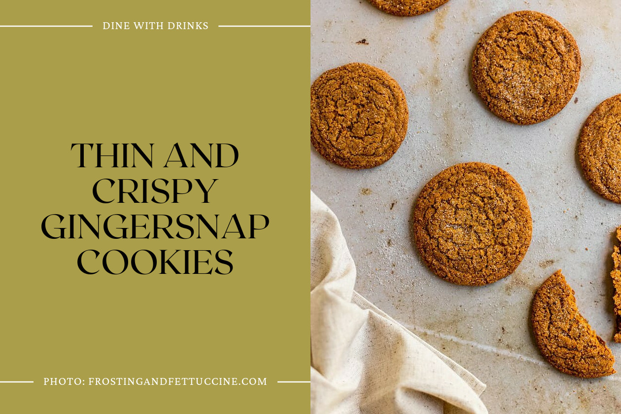 Thin And Crispy Gingersnap Cookies