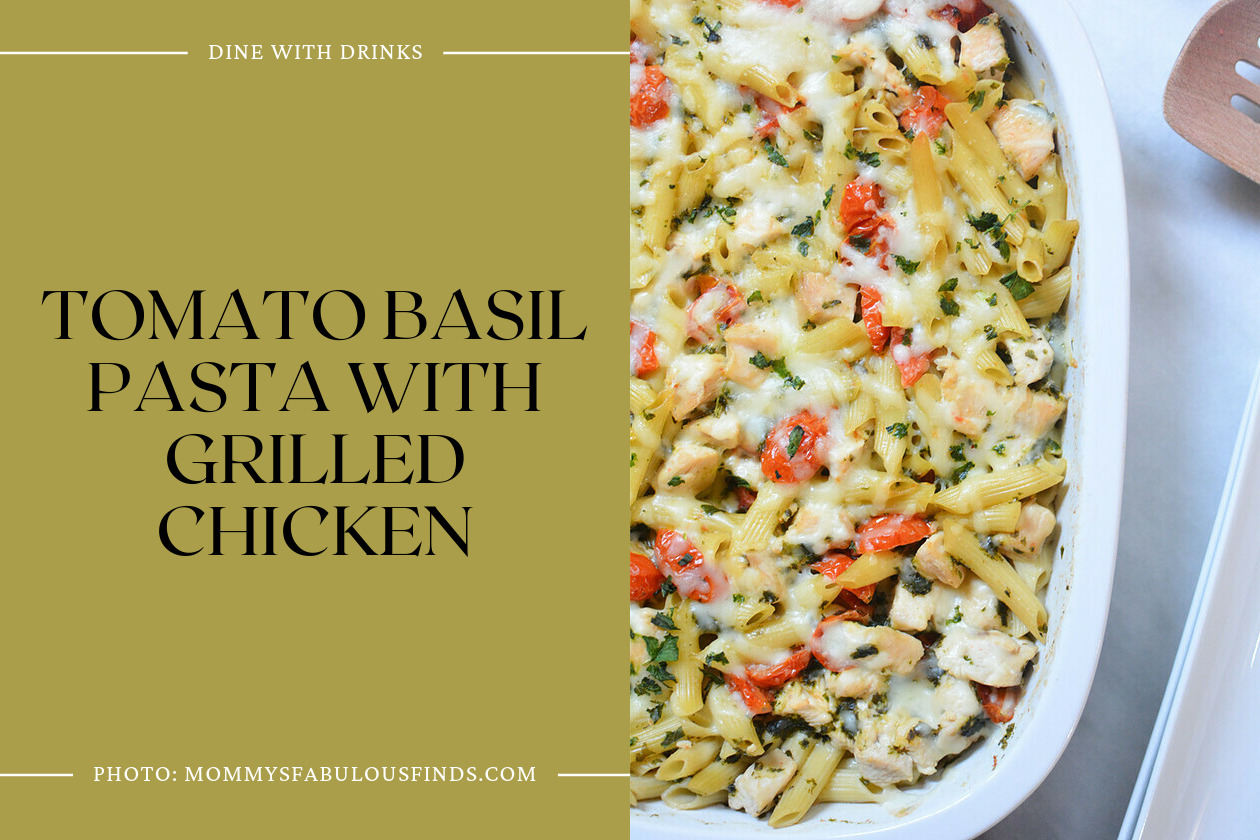 Tomato Basil Pasta With Grilled Chicken