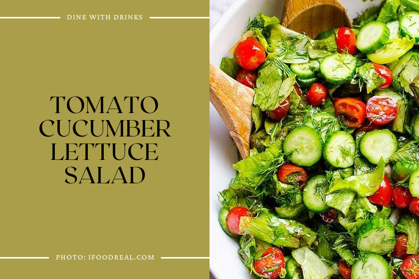 Tomato Cucumber Lettuce Salad