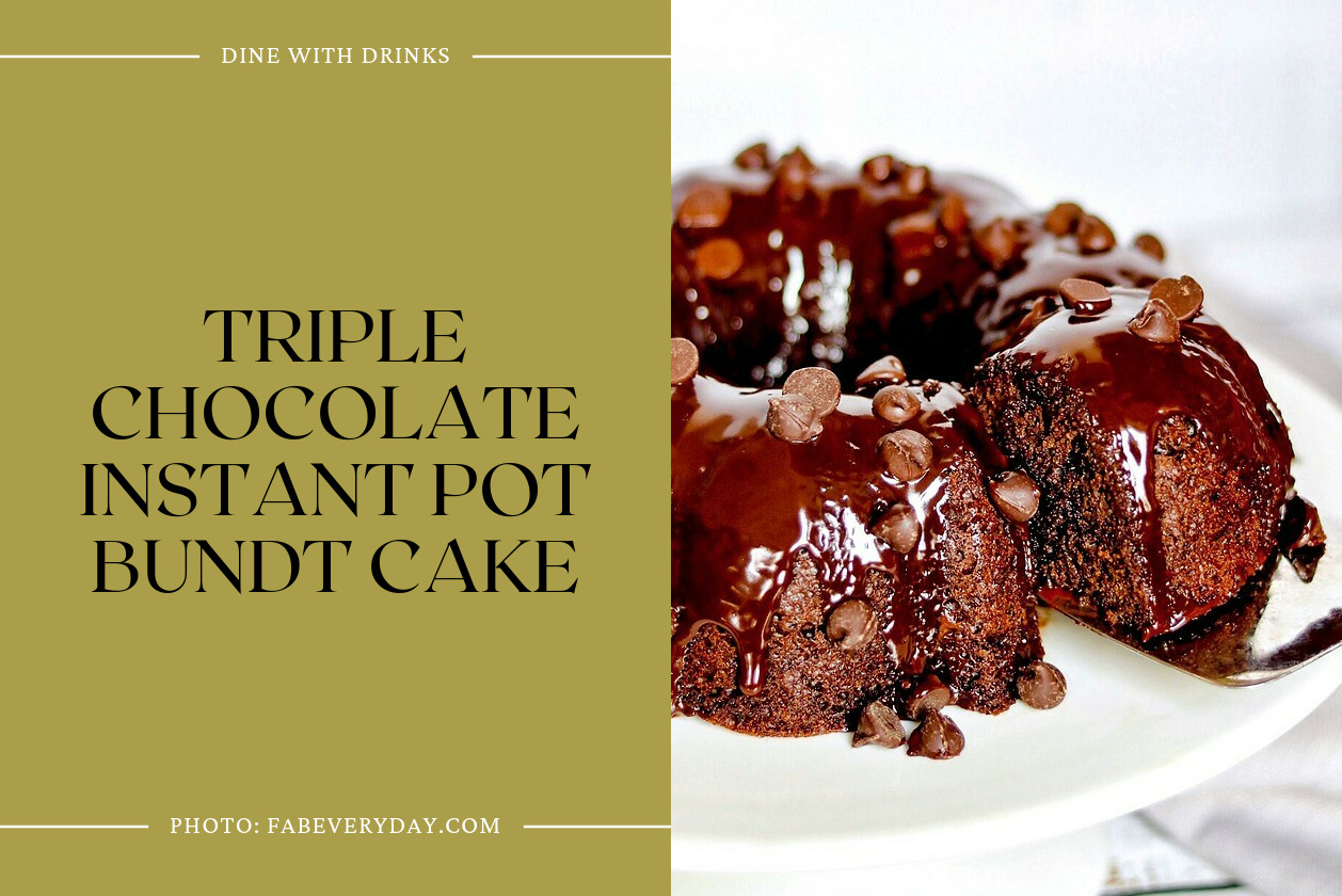 Triple Chocolate Instant Pot Bundt Cake