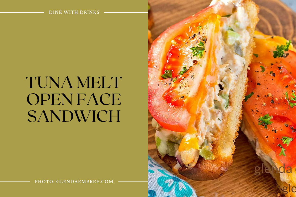 Tuna Melt Open Face Sandwich