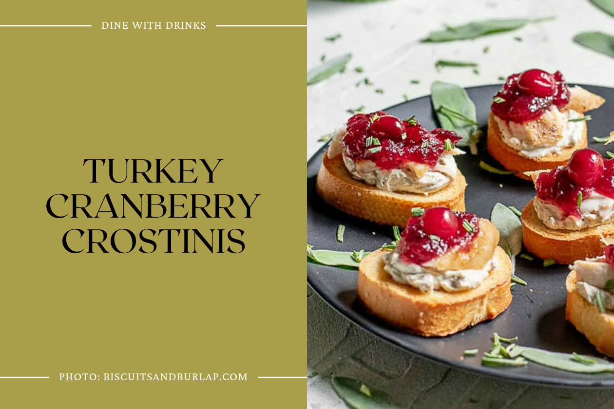 Turkey Cranberry Crostinis
