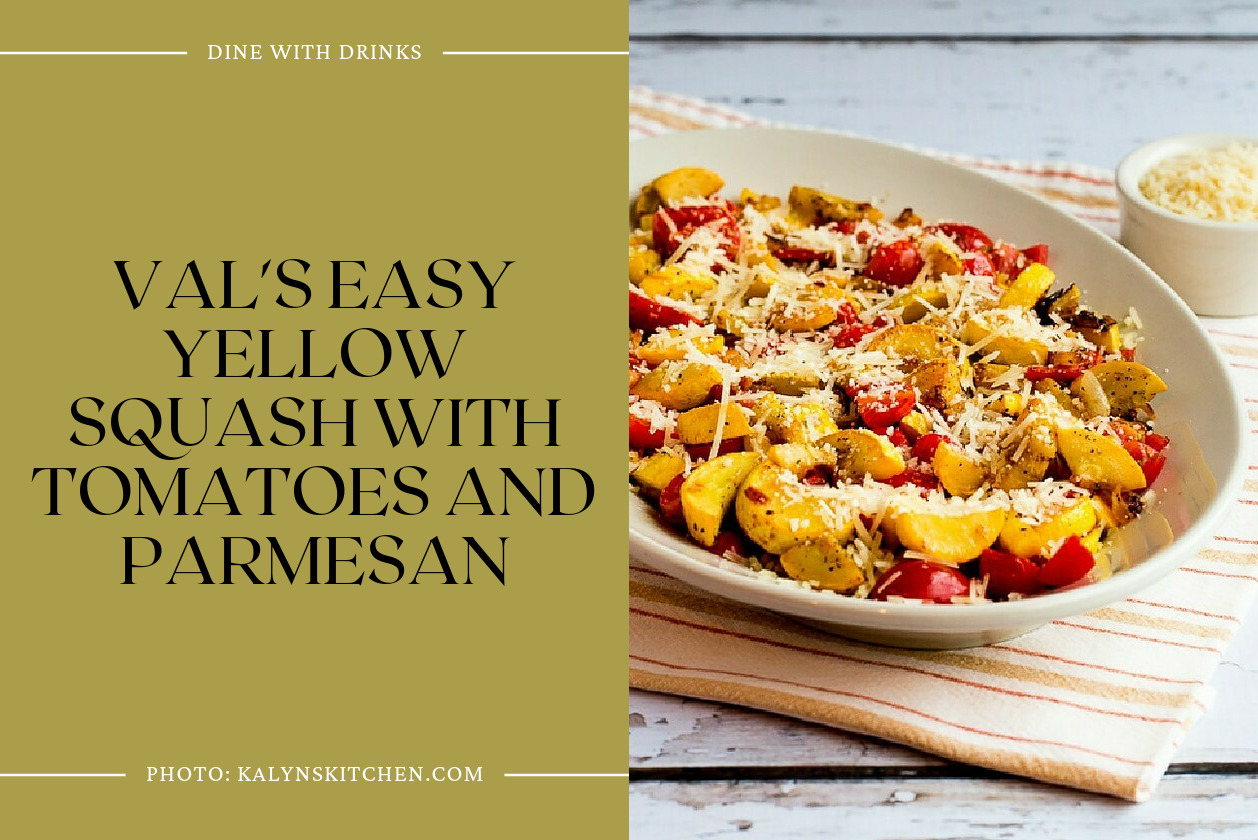Val's Easy Yellow Squash With Tomatoes And Parmesan