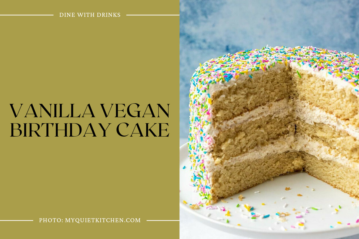 Vanilla Vegan Birthday Cake