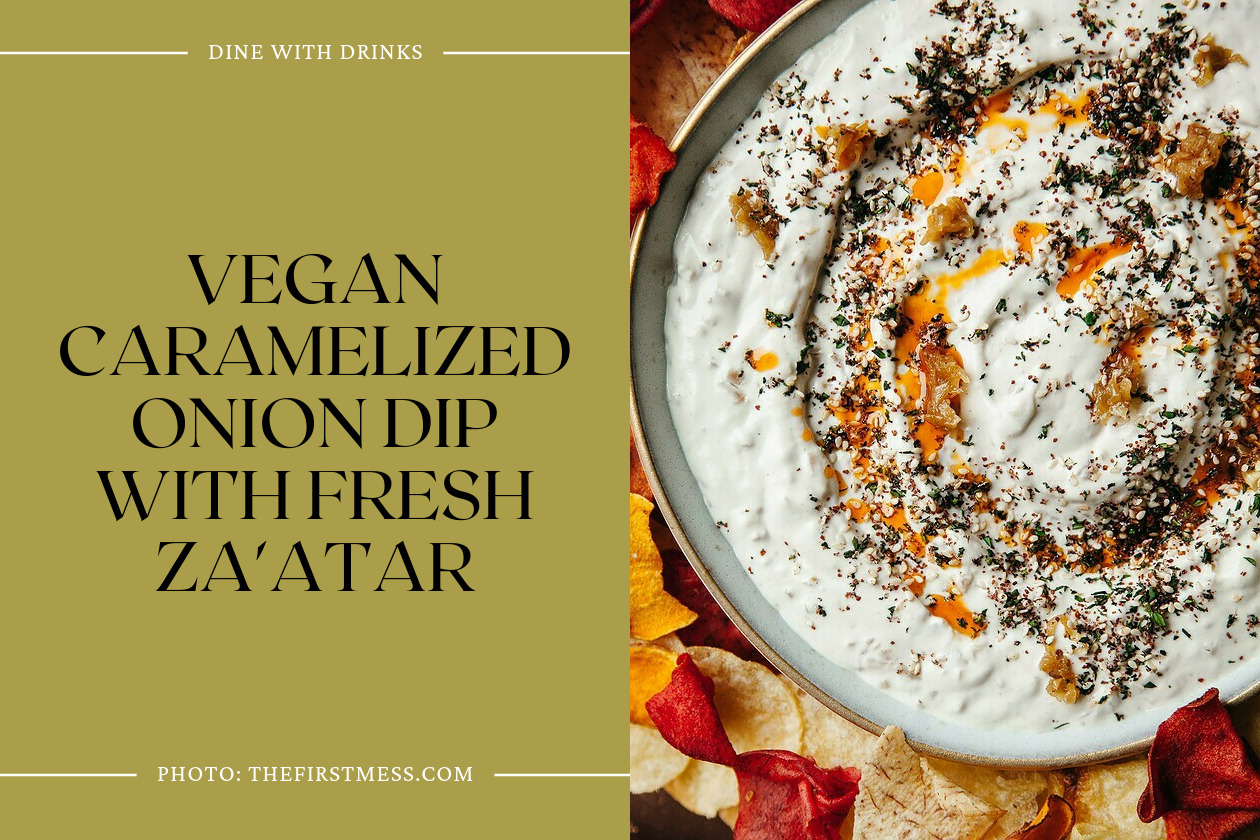Vegan Caramelized Onion Dip With Fresh Za'atar