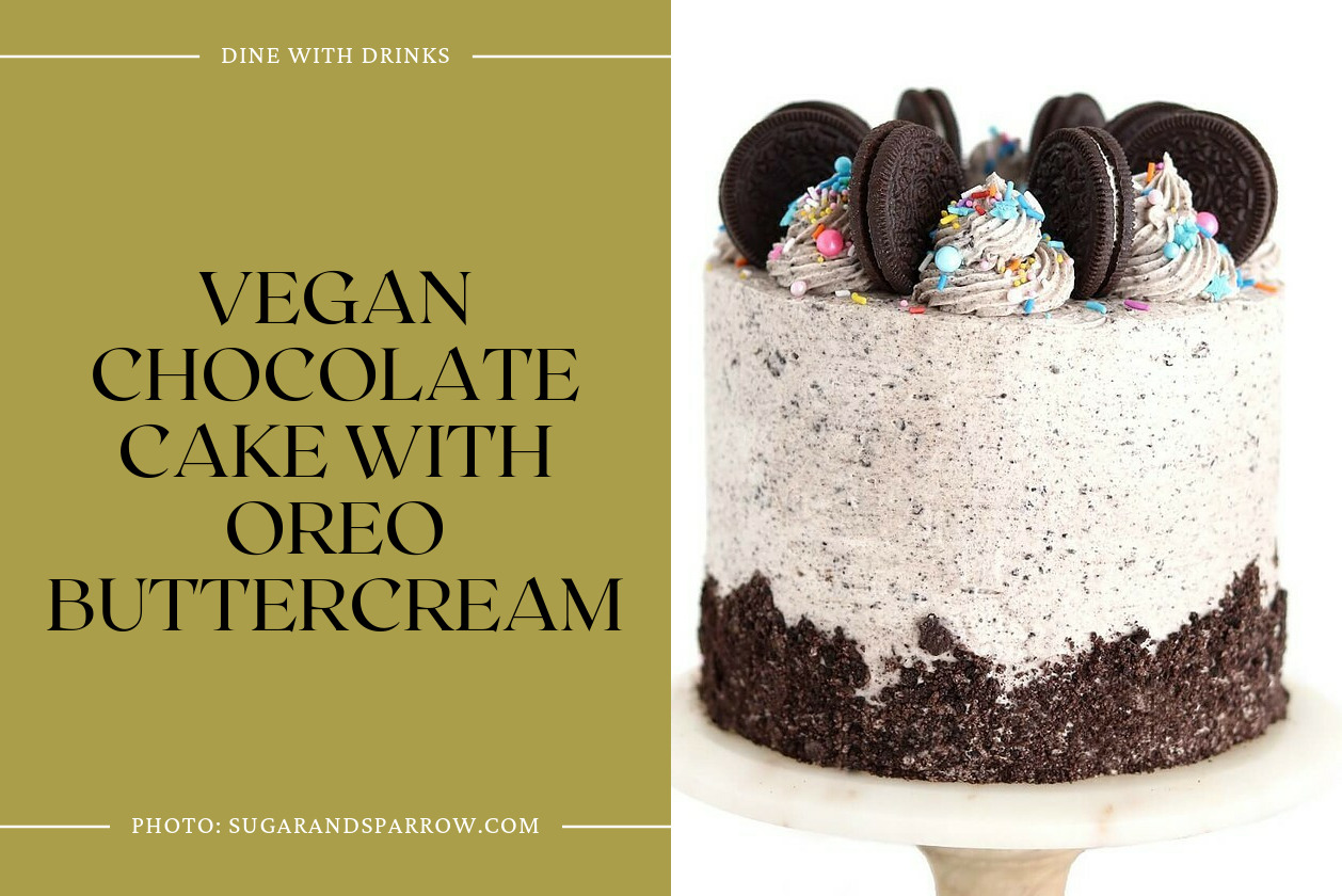 Vegan Chocolate Cake With Oreo Buttercream
