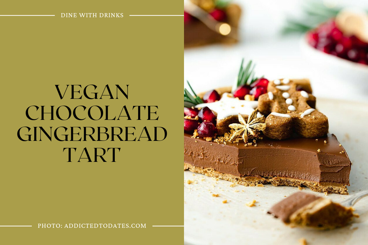 Vegan Chocolate Gingerbread Tart
